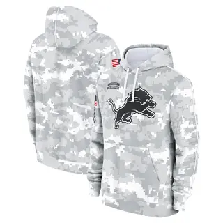 Detroit Lions Men's 2024 Salute to Service Club Fleece Pullover Hoodie - Arctic Camo
