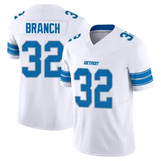 Detroit Lions Men's Brian Branch Limited Vapor F.U.S.E. 2nd Jersey - White