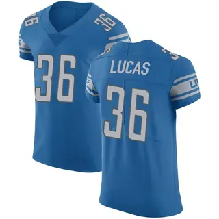 Detroit Lions Men's Chase Lucas Elite Team Color Vapor Untouchable Jersey - Blue