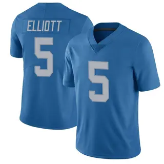 Detroit Lions Men's DeShon Elliott Limited Throwback Vapor Untouchable Jersey - Blue