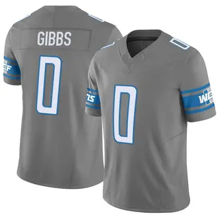 Detroit Lions Men's Jahmyr Gibbs Limited Silver Vapor F.U.S.E. Jersey