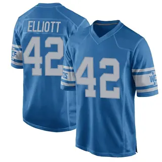 Detroit Lions Men's Jalen Elliott Game Throwback Vapor Untouchable Jersey - Blue
