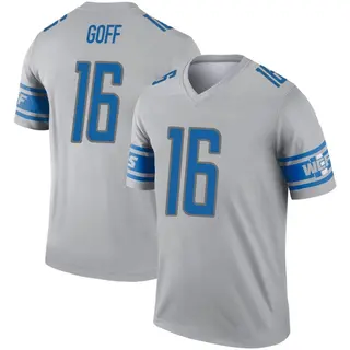 Detroit Lions Men's Jared Goff Legend Inverted Jersey - Gray