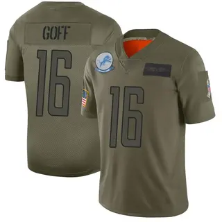 Detroit Lions Men's Jared Goff Limited 2019 Salute to Service Jersey - Camo