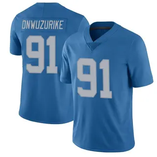 Detroit Lions Men's Levi Onwuzurike Limited Throwback Vapor Untouchable Jersey - Blue