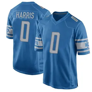 Detroit Lions Men's Logan Harris Game Team Color Jersey - Blue