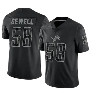 Detroit Lions Men's Penei Sewell Limited Reflective Jersey - Black
