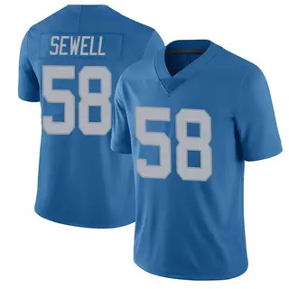 Detroit Lions Men's Penei Sewell Limited Throwback Vapor Untouchable Jersey - Blue