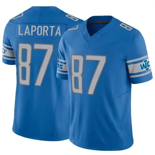 Detroit Lions Men's Sam LaPorta Limited Vapor F.U.S.E. Jersey - Blue