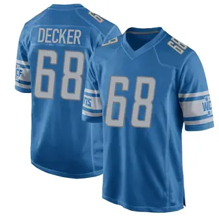 Detroit Lions Men's Taylor Decker Game Team Color Jersey - Blue
