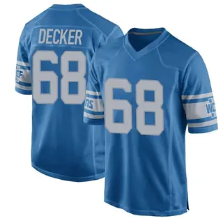 Detroit Lions Men's Taylor Decker Game Throwback Vapor Untouchable Jersey - Blue