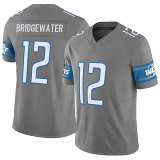 Detroit Lions Men's Teddy Bridgewater Limited Silver Vapor F.U.S.E. Jersey