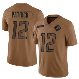 Detroit Lions Men's Tim Patrick Limited 2023 Salute To Service Jersey - Brown