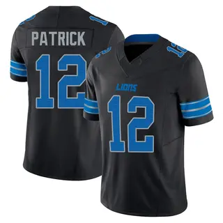 Detroit Lions Men's Tim Patrick Limited Alternate Vapor F.U.S.E. 2nd Jersey - Black