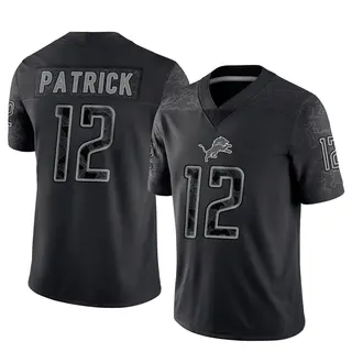 Detroit Lions Men's Tim Patrick Limited Reflective Jersey - Black
