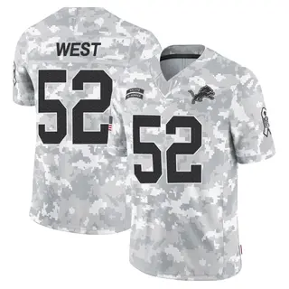 Detroit Lions Men's Tyre West Limited 2024 Salute to Service Jersey - Arctic Camo