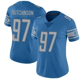 Detroit Lions Women's Aidan Hutchinson Limited Team Color Vapor Untouchable Jersey - Blue
