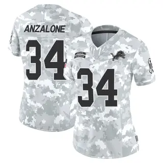 Detroit Lions Women's Alex Anzalone Limited 2024 Salute to Service Jersey - Arctic Camo
