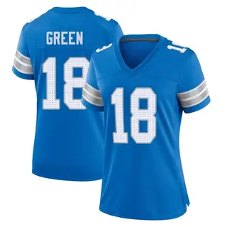 Detroit Lions Women's Antoine Green Game 2nd Jersey - Blue