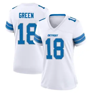 Detroit Lions Women's Antoine Green Game 2nd Jersey - White