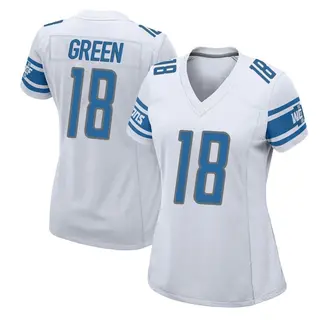 Detroit Lions Women's Antoine Green Game Jersey - White