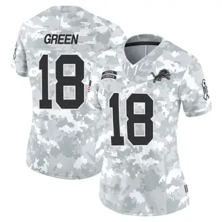 Detroit Lions Women's Antoine Green Limited 2024 Salute to Service Jersey - Arctic Camo