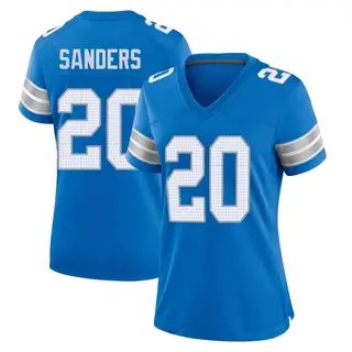 Detroit Lions Women's Barry Sanders Game 2nd Jersey - Blue