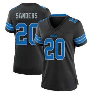 Detroit Lions Women's Barry Sanders Game Alternate 2nd Jersey - Black