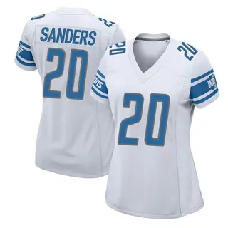 Detroit Lions Women's Barry Sanders Game Jersey - White