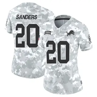 Detroit Lions Women's Barry Sanders Limited 2024 Salute to Service Jersey - Arctic Camo