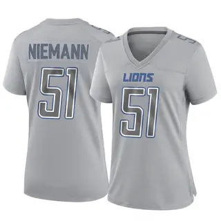 Detroit Lions Women's Ben Niemann Game Atmosphere Fashion Jersey - Gray