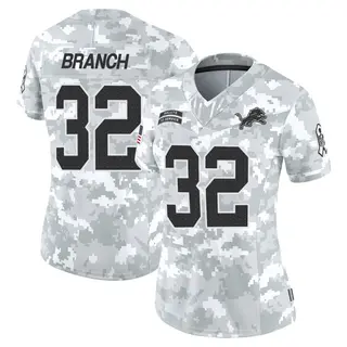 Detroit Lions Women's Brian Branch Limited 2024 Salute to Service Jersey - Arctic Camo