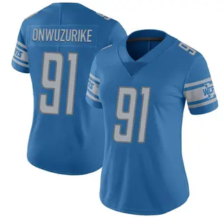Detroit Lions Women's Levi Onwuzurike Limited Team Color Vapor Untouchable Jersey - Blue