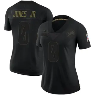 Detroit Lions Women's Marvin Jones Jr. Limited 2020 Salute To Service Jersey - Black