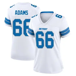 Detroit Lions Women's Myles Adams Game 2nd Jersey - White