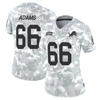 Detroit Lions Women's Myles Adams Limited 2024 Salute to Service Jersey - Arctic Camo