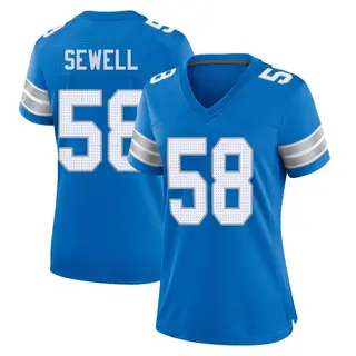 Detroit Lions Women's Penei Sewell Game 2nd Jersey - Blue