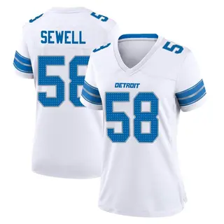 Detroit Lions Women's Penei Sewell Game 2nd Jersey - White
