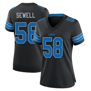 Detroit Lions Women's Penei Sewell Game Alternate 2nd Jersey - Black