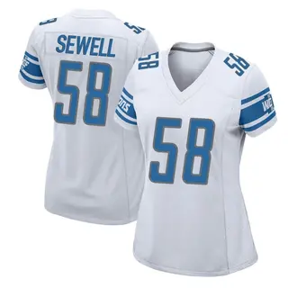 Detroit Lions Women's Penei Sewell Game Jersey - White