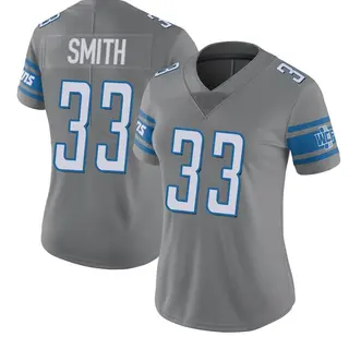 Detroit Lions Women's Rodney Smith Limited Color Rush Steel Jersey