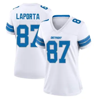 Detroit Lions Women's Sam LaPorta Game 2nd Jersey - White
