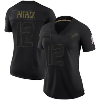Detroit Lions Women's Tim Patrick Limited 2020 Salute To Service Jersey - Black