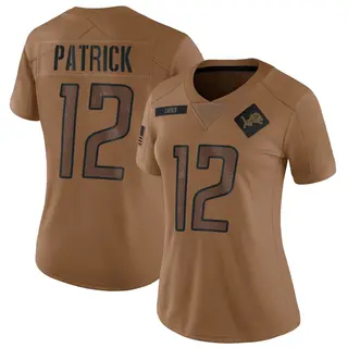 Detroit Lions Women's Tim Patrick Limited 2023 Salute To Service Jersey - Brown