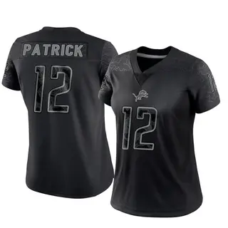 Detroit Lions Women's Tim Patrick Limited Reflective Jersey - Black