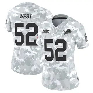 Detroit Lions Women's Tyre West Limited 2024 Salute to Service Jersey - Arctic Camo