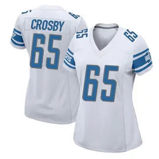 Detroit Lions Women's Tyrell Crosby Game Jersey - White