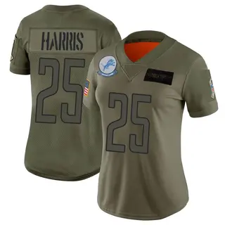 Detroit Lions Women's Will Harris Limited 2019 Salute to Service Jersey - Camo