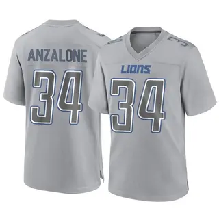 Detroit Lions Youth Alex Anzalone Game Atmosphere Fashion Jersey - Gray