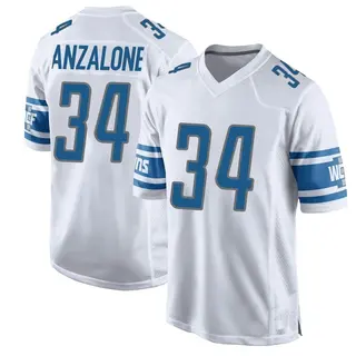 Detroit Lions Youth Alex Anzalone Game Jersey - White